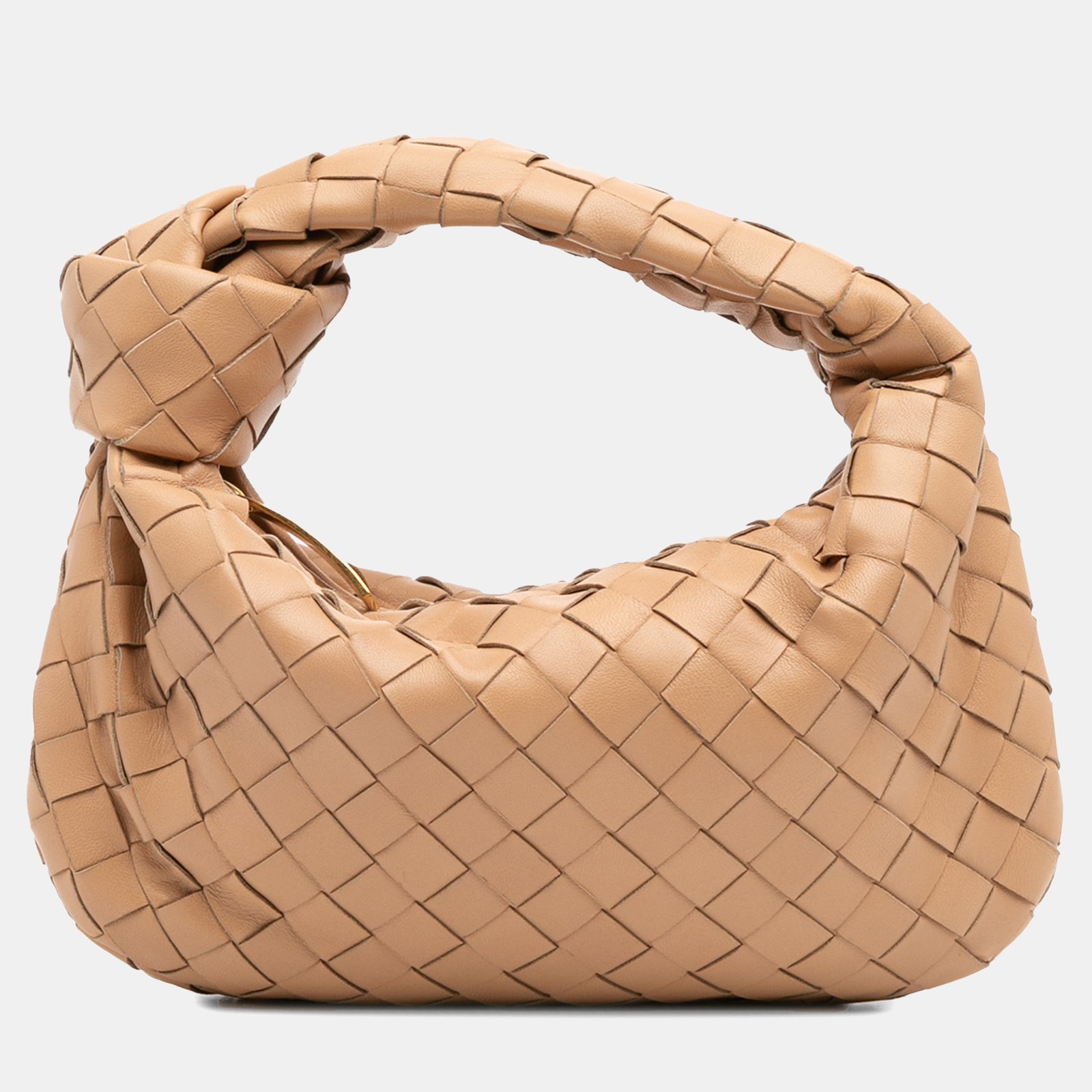 bottega veneta brown mini nappa intrecciato jodie