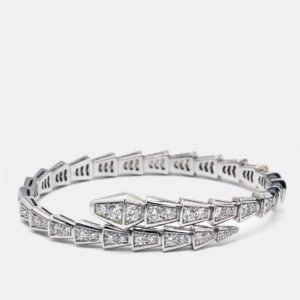 bvlgari viper diamonds 18k white gold bracelet s