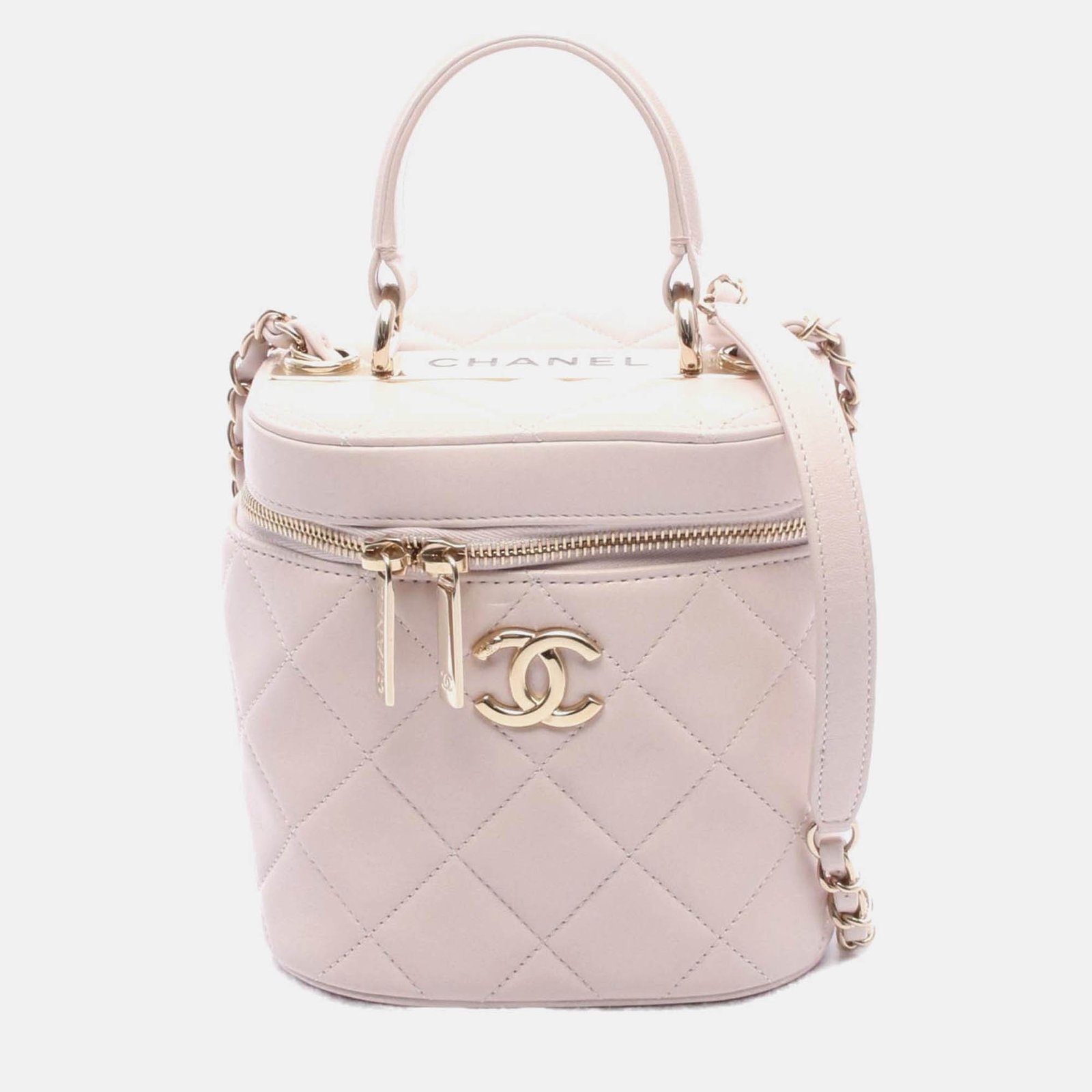 chanel trendy cc coco pink leather chain shoulder bag ghw