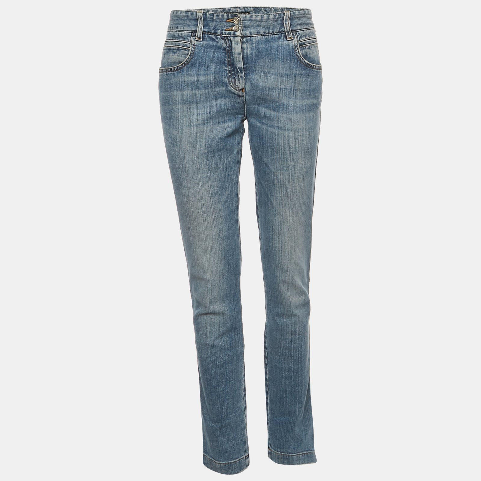 dolce & gabbana blue faded denim jeans m waist 32"