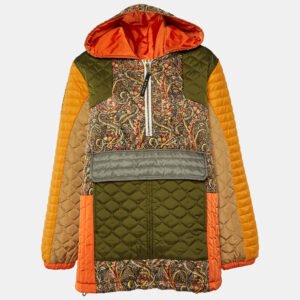 etro multicolor patchwork quilted jacket s