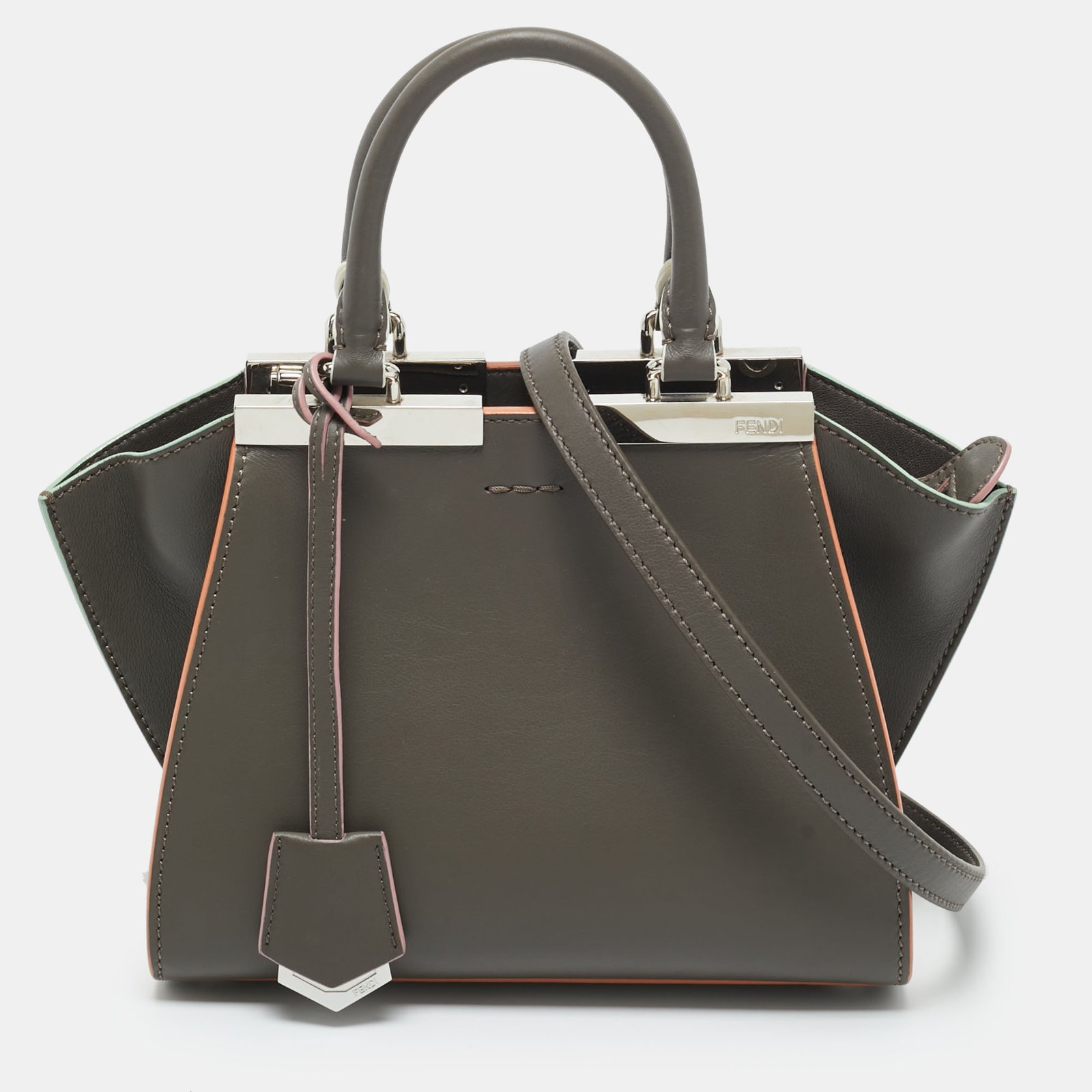 fendi etain leather mini 3jours tote