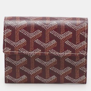 luxury-women-goyard-new-handbags-p1106627-001.jpg goyard burgundy goyardine coated canvas marigny wallet