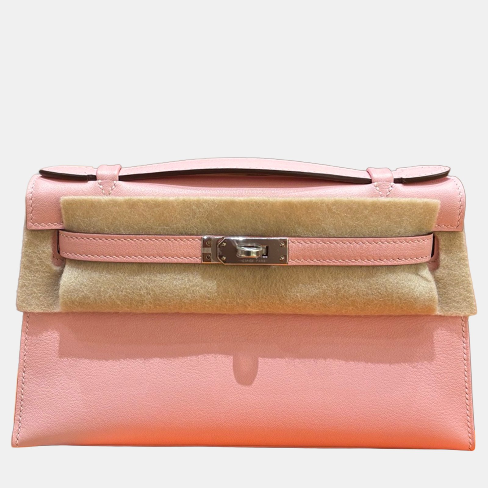 hermes kelly mini sakura pink epsom leather shoulder bag