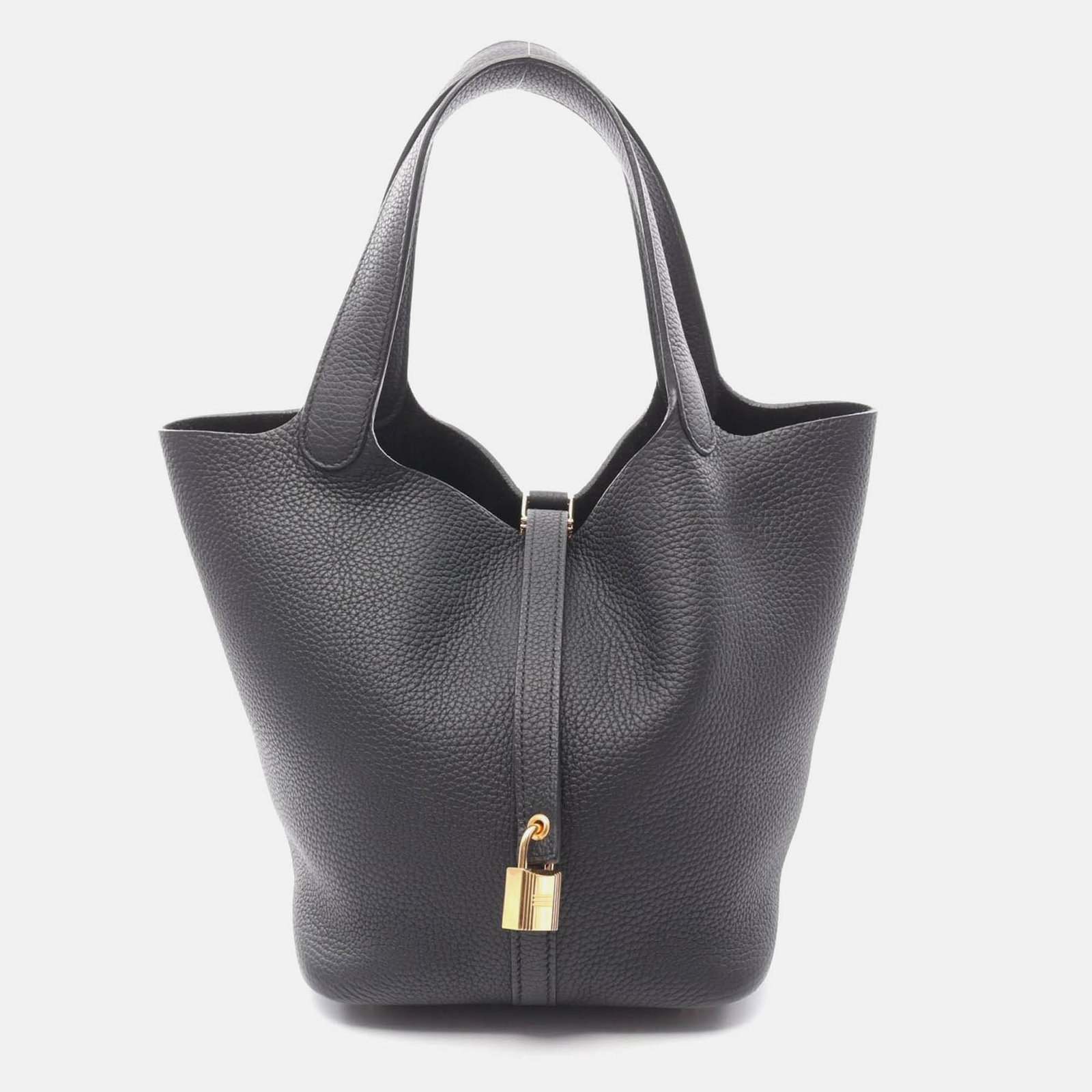 hermes picotin lock black clemence leather tote mm 060991cc