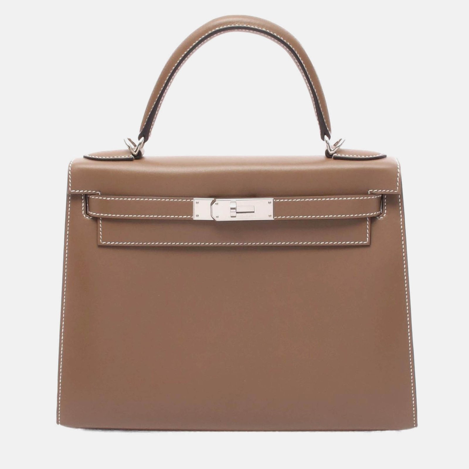 hermes kelly 28 etoupe grey tadelakt leather handbag