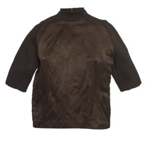 luxury-women-louis-vuitton-used-clothes-p1002941-001.jpg louis vuitton brown silk and wool blend raglan sleeves t-shirt s