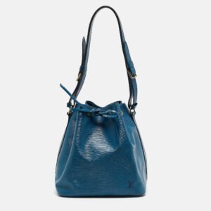 louis vuitton toledo blu epi leather vintage no&eacute; bag