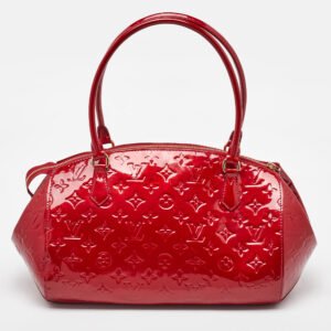 louis vuitton rouge grenadine monogram vernis montana bag