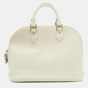 louis vuitton ivorie epi leather alma pm bag