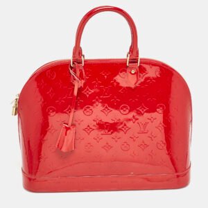 louis vuitton pomme d&rsquo;amour monogram vernis alma gm bag