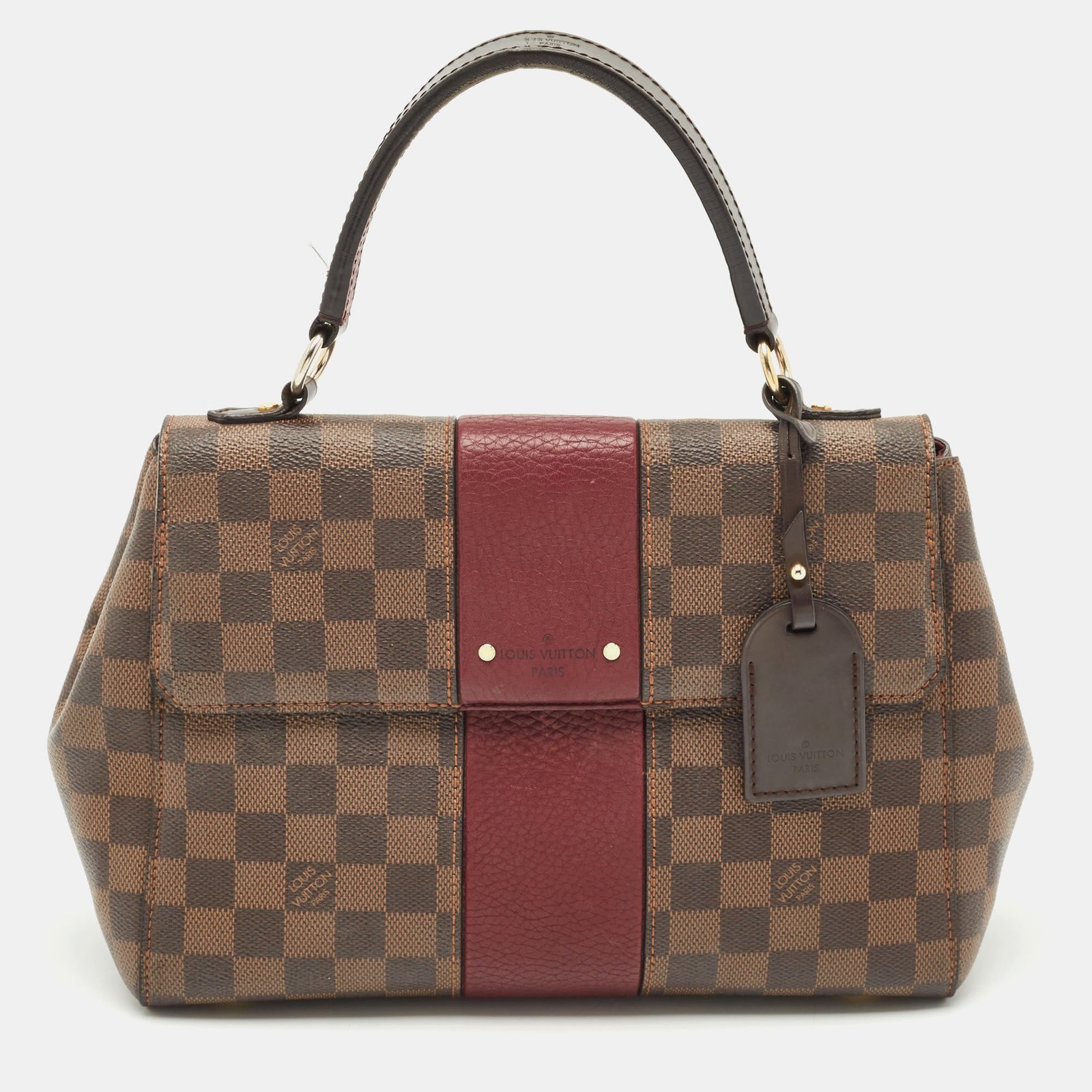 louis vuitton bordeaux damier ebene canvas bond street bag