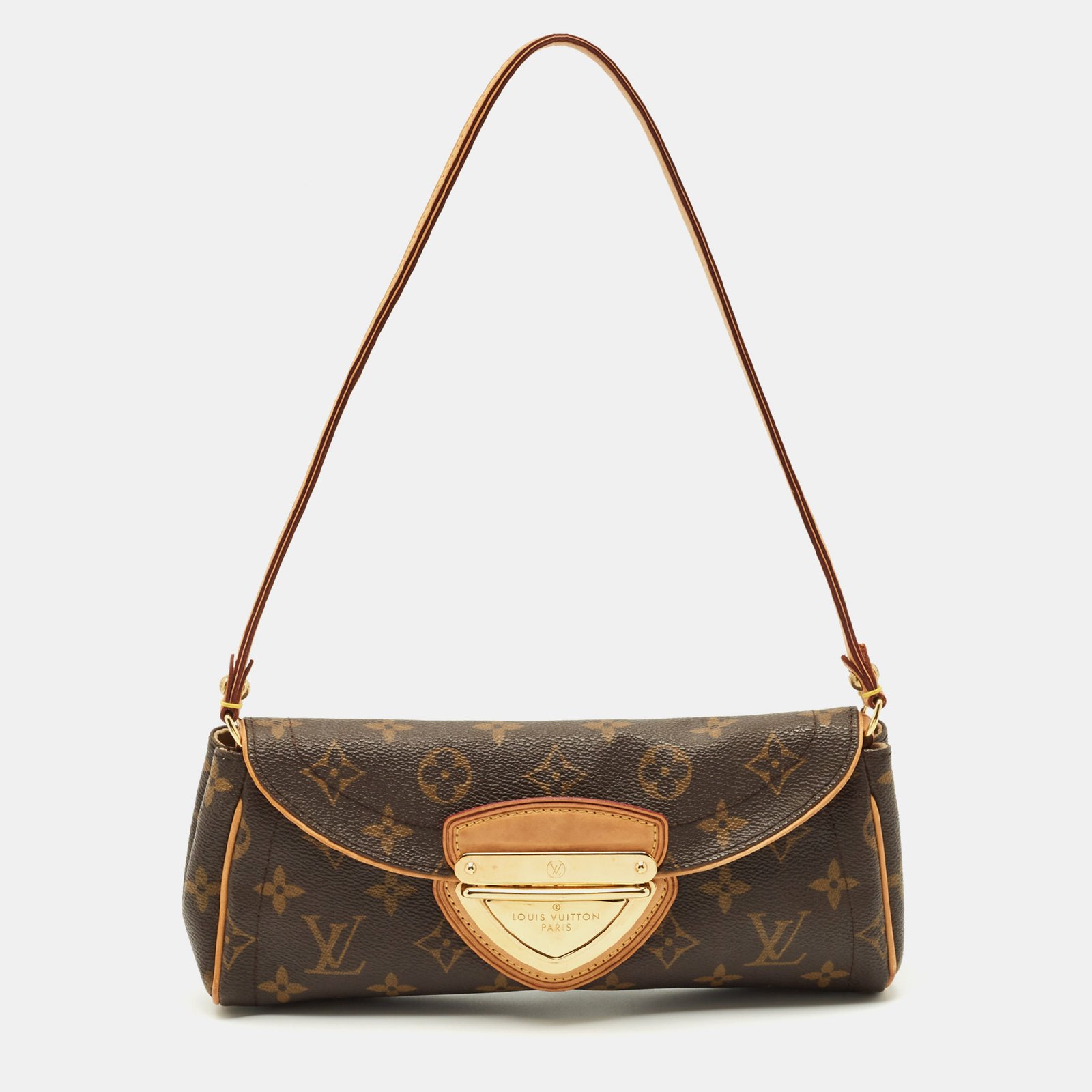 louis vuitton monogram canvas beverly clutch bag