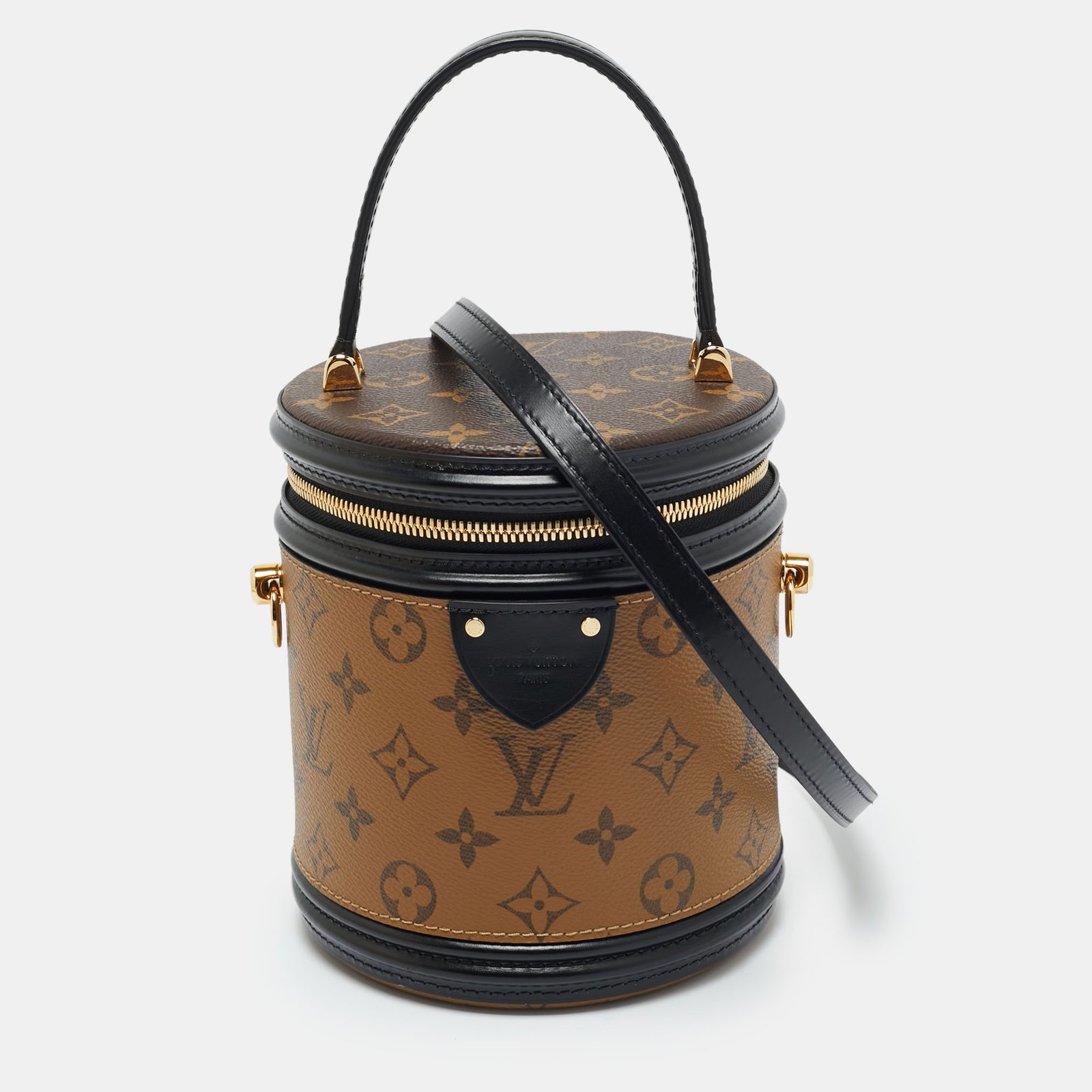 louis vuitton monogram and reverse monogram canvas cannes bag
