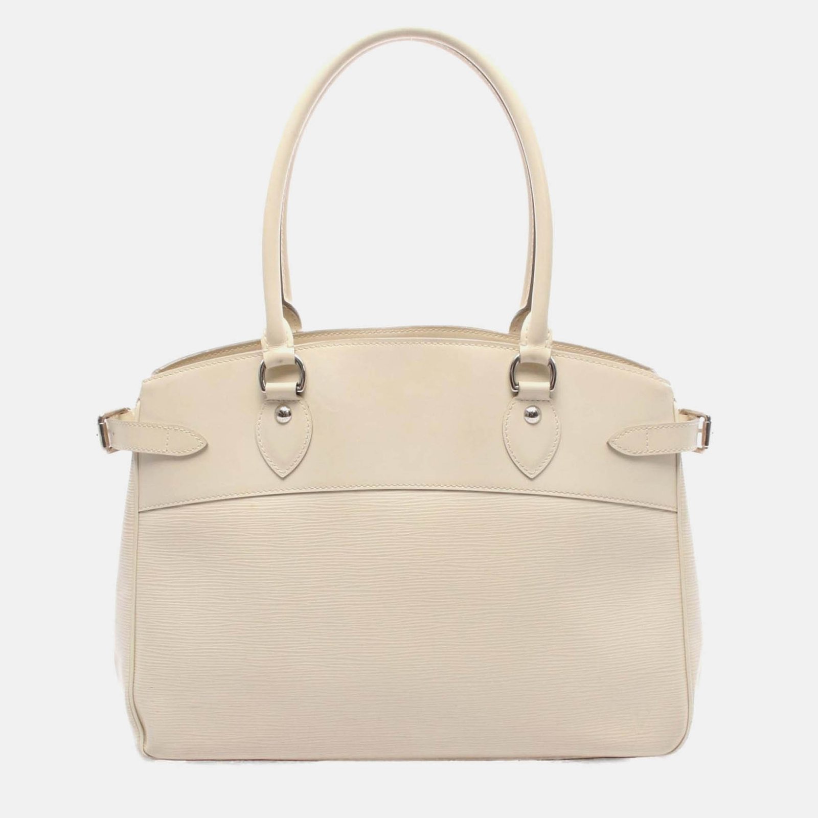 louis vuitton passy gm shoulder bag  epi leather white ivoire
