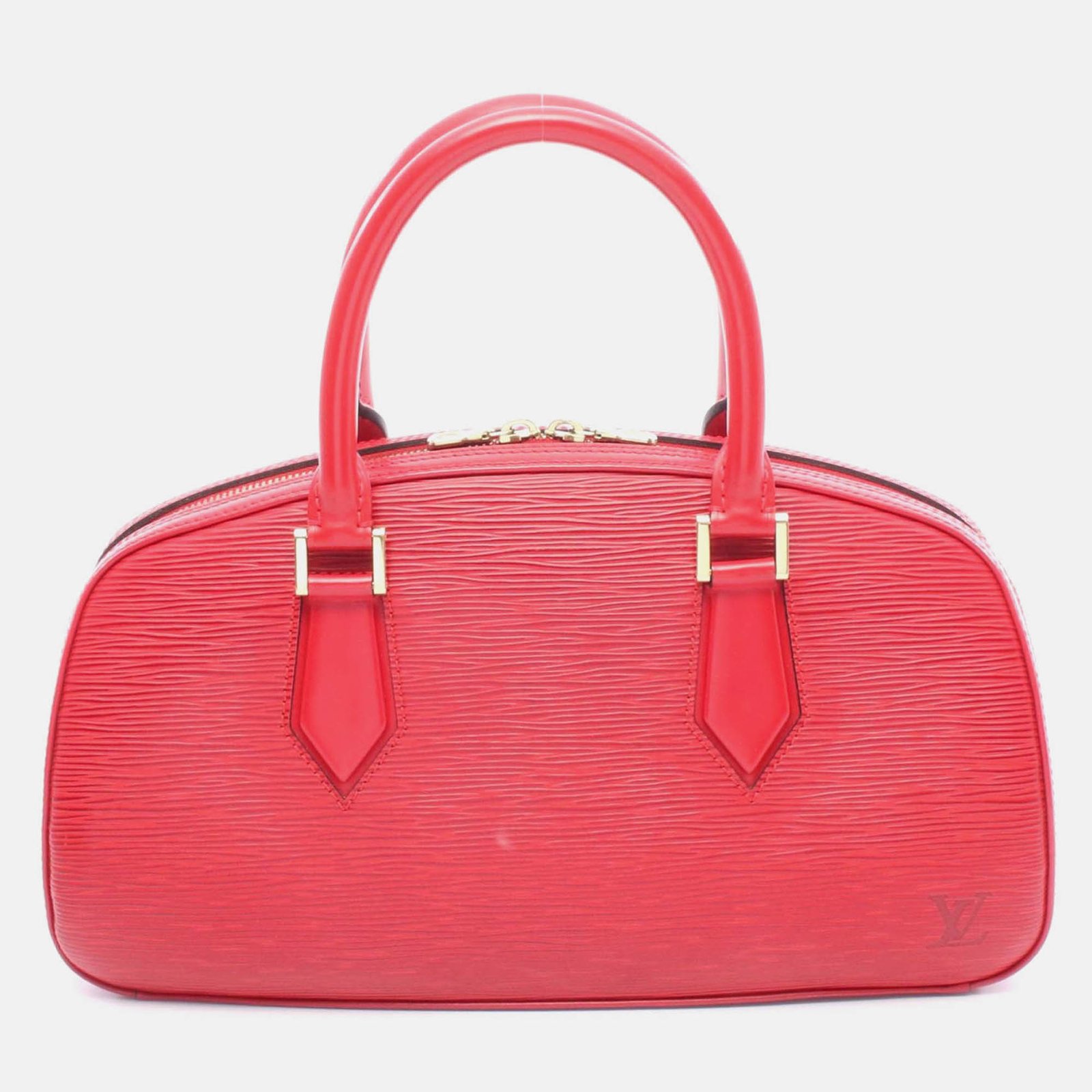 louis vuitton jasmine handbag  epi leather castilian red