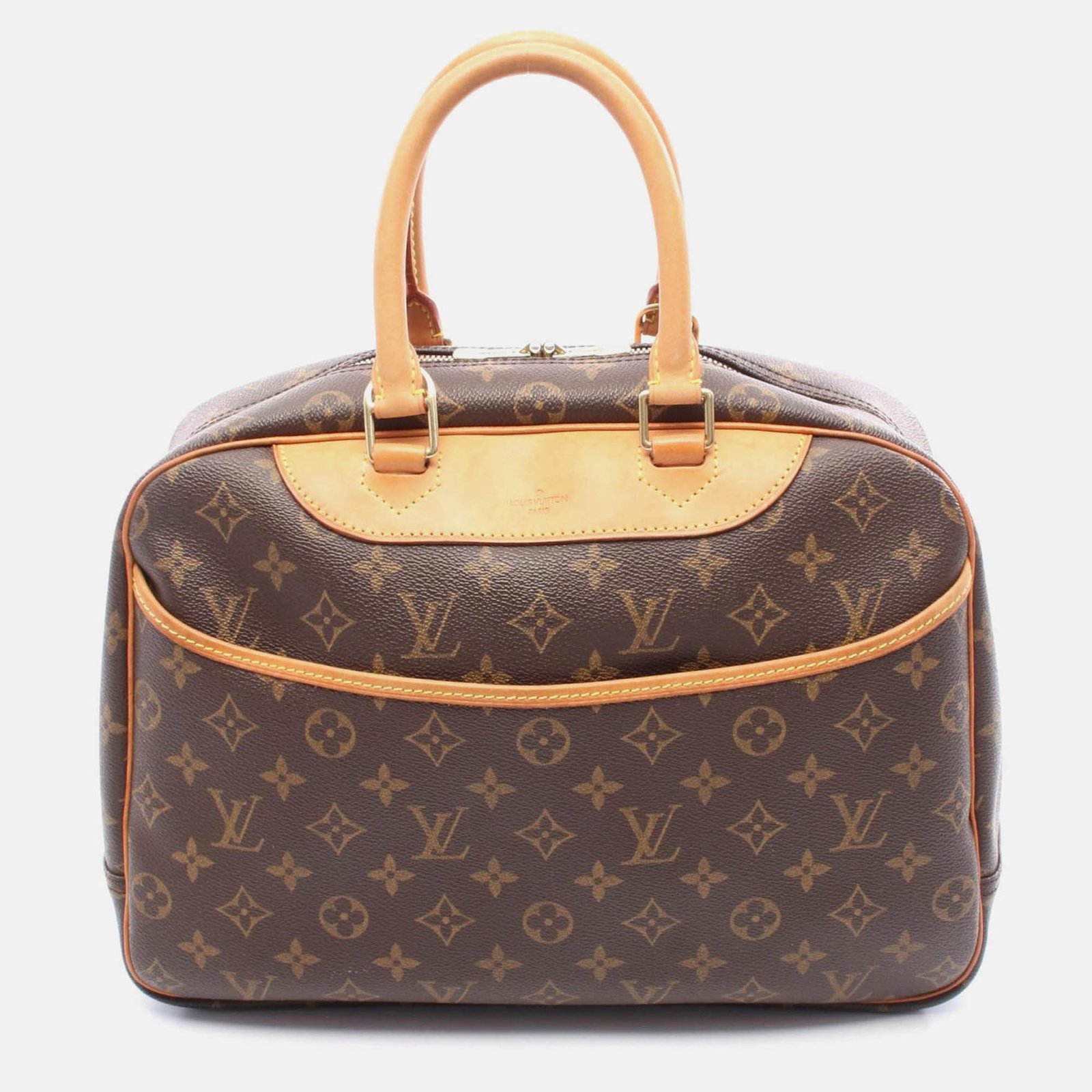 louis vuitton deauville bowling vanity handbag  monogram canvas
