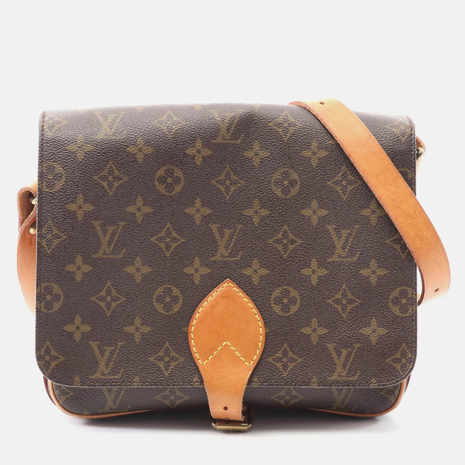 louis vuitton cartouchiere gm crossbody shoulder bag  monogram canvas