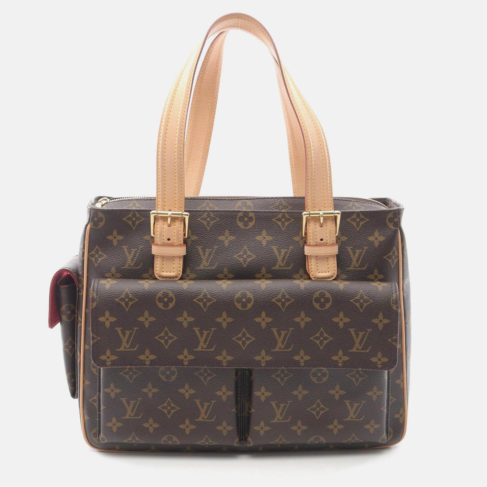 louis vuitton multiple cite shoulder handbag monogram canvas brown