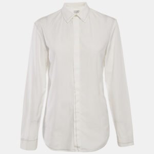 luxury-women-maison-martin-margiela-used-clothes-p1186485-002.jpg maison martin margiela white cotton contrast trim shirt xs