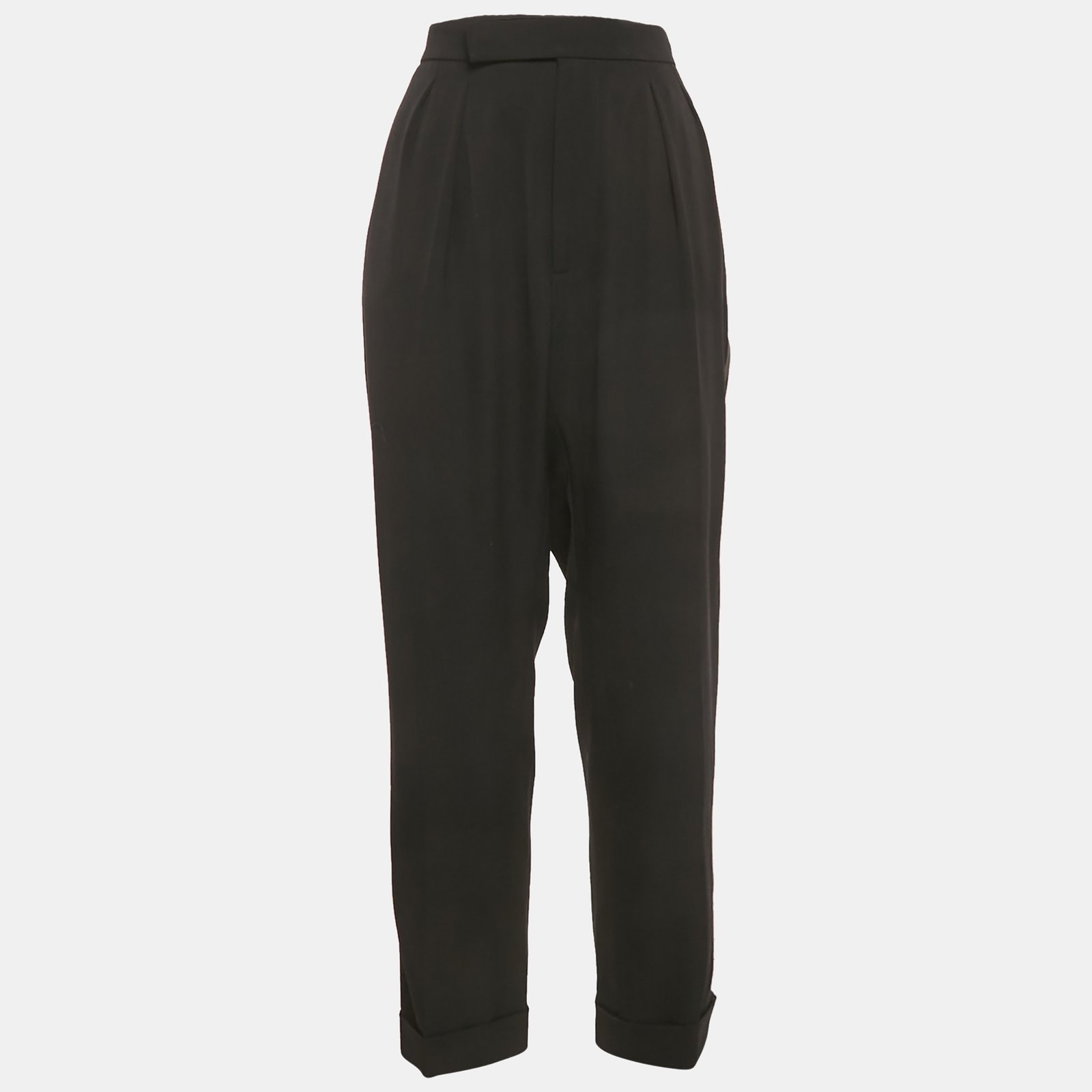 ralph lauren purple label black wool trousers m