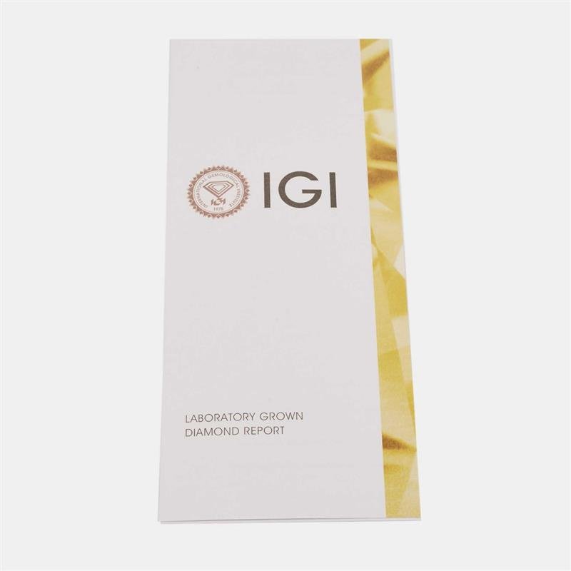 2.00 cts round brilliant cut 18k yellow gold lab grown diamonds ring size 53