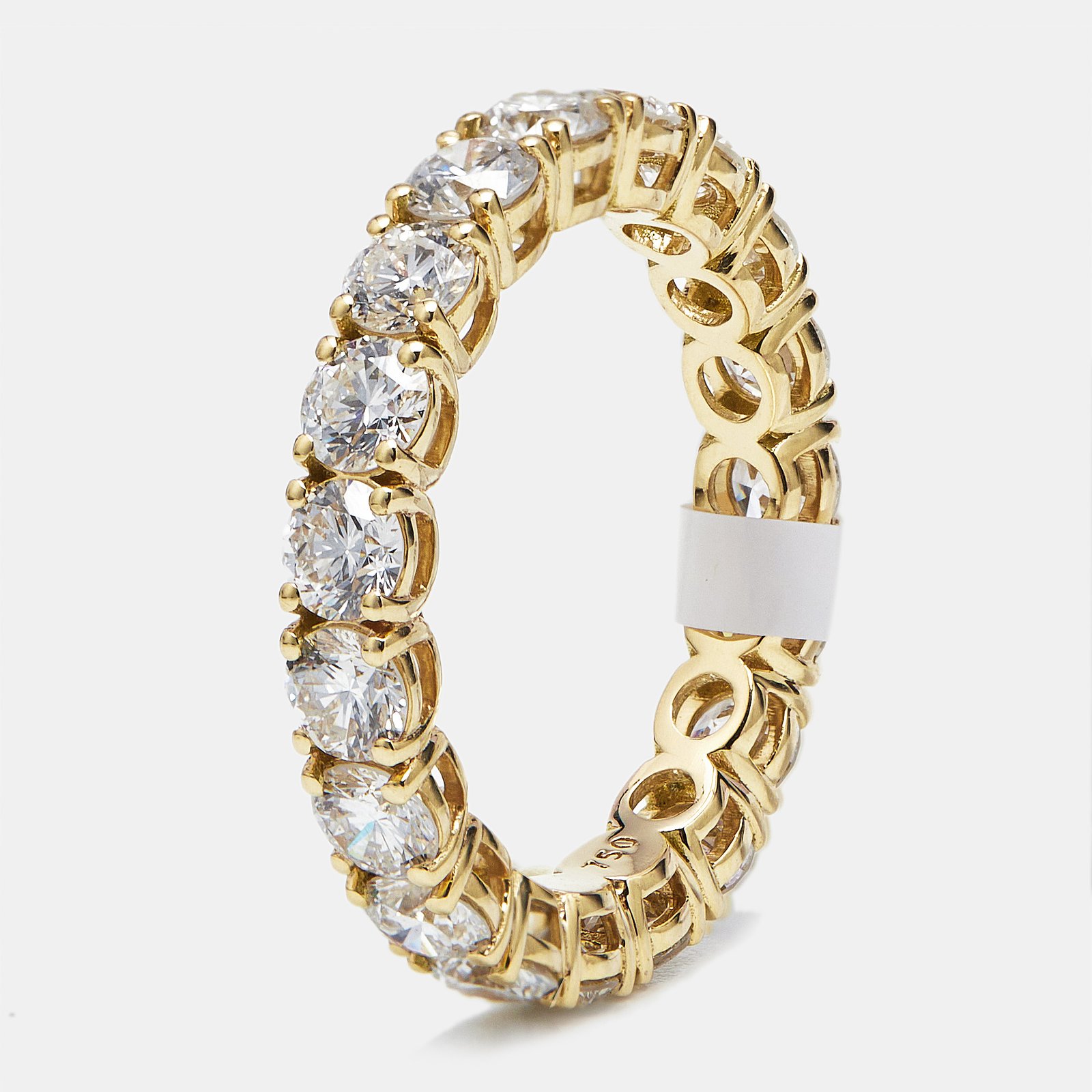 luxury-women-the-diamond-edit-new-fine-jewelry-p1180244-001.jpg 3.00 cts round brilliant lab grown diamonds 18k yellow gold eternity band ring size 52