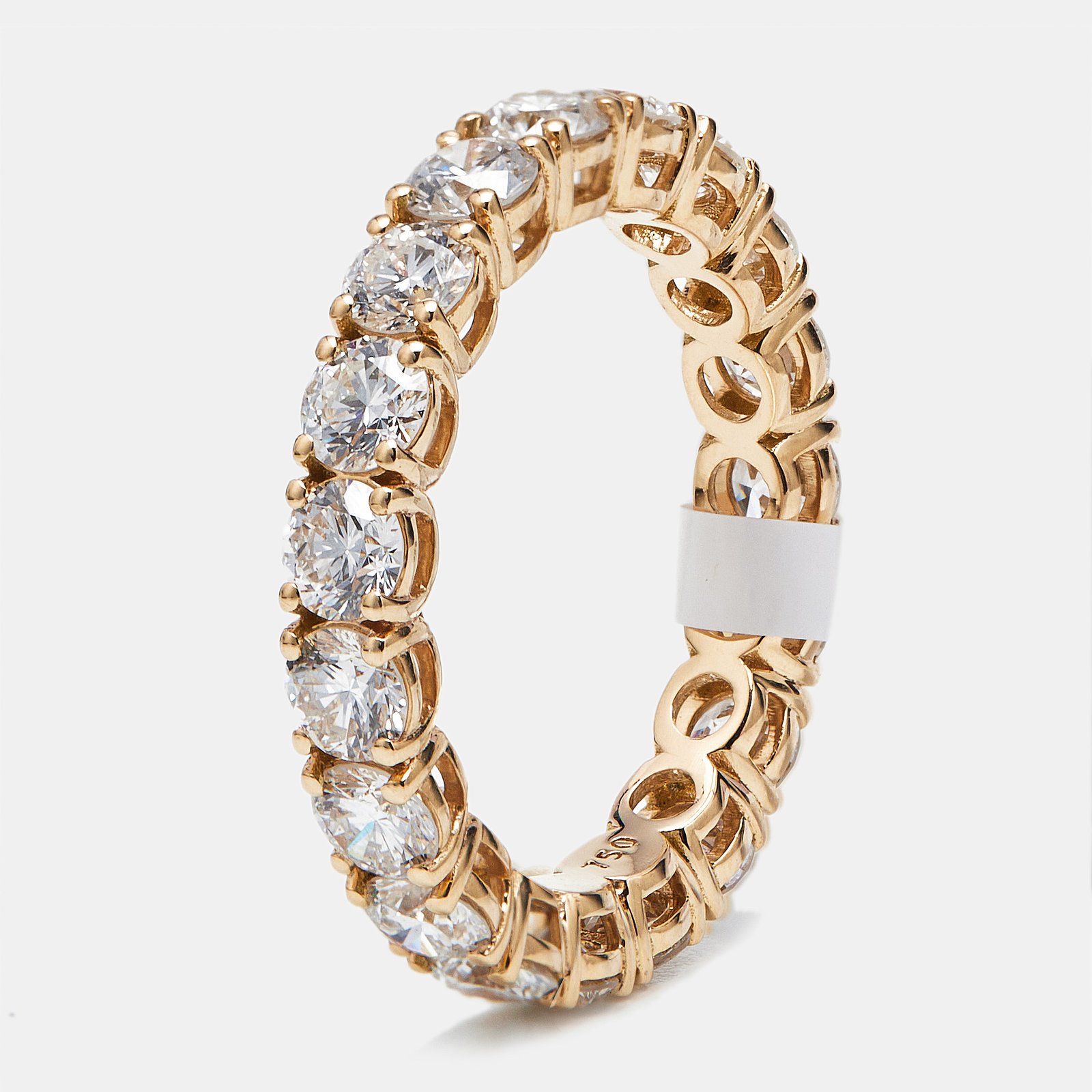 luxury-women-the-diamond-edit-new-fine-jewelry-p1180278-002.jpg 3.00 cts round brilliant lab grown diamonds 18k rose gold eternity band ring size 54