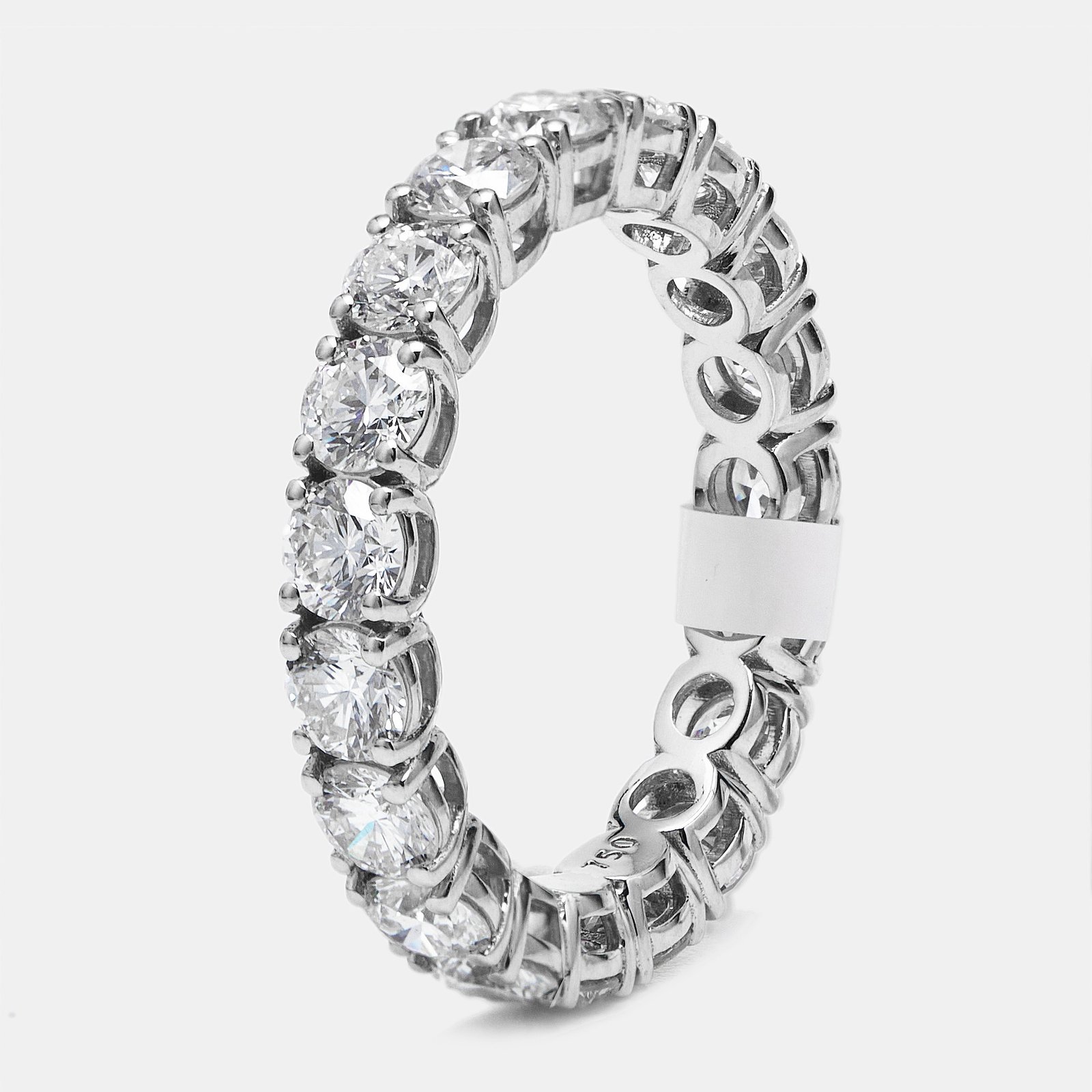 luxury-women-the-diamond-edit-new-fine-jewelry-p1180279-001.jpg 3.00 cts round brilliant lab grown diamonds 18k white gold eternity band ring size 54