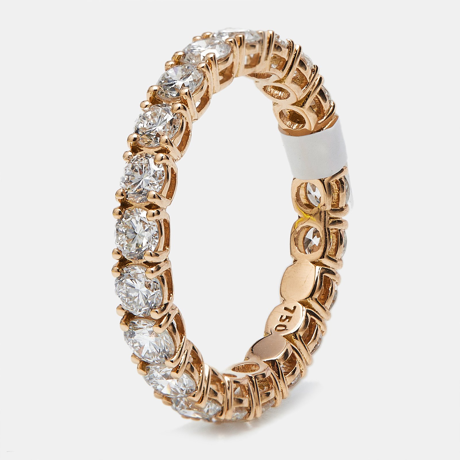 luxury-women-the-diamond-edit-new-fine-jewelry-p1180284-001.jpg 2.25 cts round brilliant lab grown diamonds 18k rose gold eternity band ring size 54