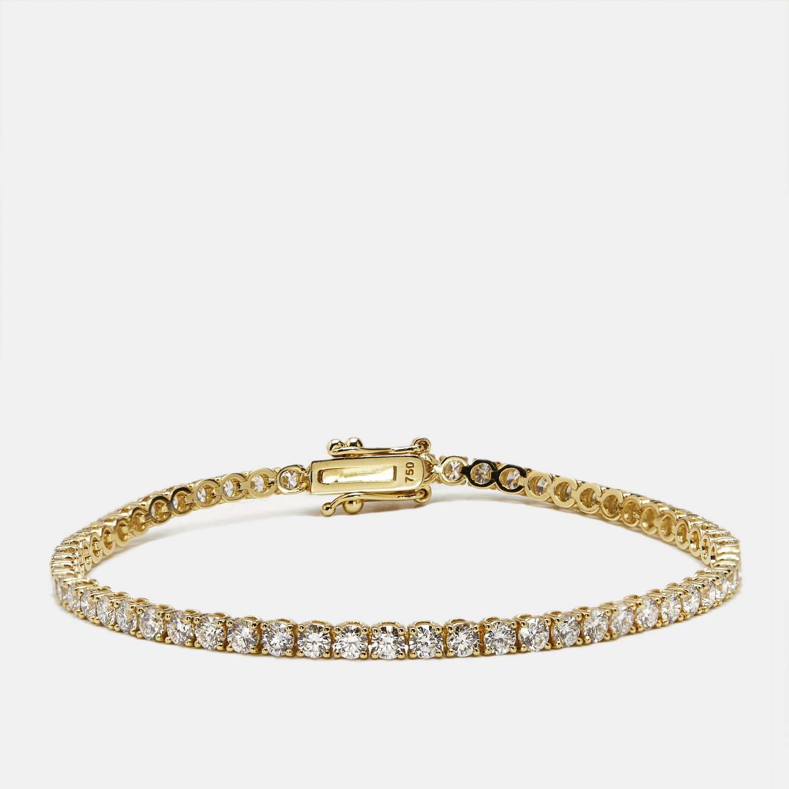 luxury-women-the-diamond-edit-new-fine-jewelry-p1207331-003.jpg 3.50 cts round brilliant lab grown diamonds 18k yellow gold tennis bracelet