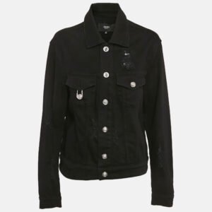 luxury-women-versus-versace-used-clothes-p1105919-007.jpg versus versace black distressed denim button detail jacket l