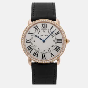 cartier ronde wr000651 automatic men's wristwatch 36mm