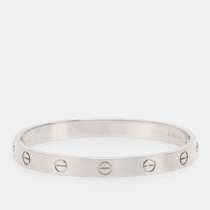 luxury-women-cartier-used-fine-jewelry-p1137193-001.jpg cartier love 18k white gold bracelet 16
