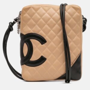 chanel brown lambskin cambon ligne crossbody