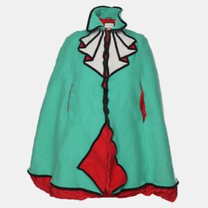luxury-women-gucci-used-clothes-p1106113-001.jpg gucci green wool trompe l'oeil cape m