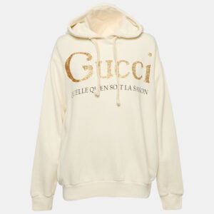 luxury-women-gucci-used-clothes-p1154443-002.jpg gucci off white glitter logo print cotton hoodie xs