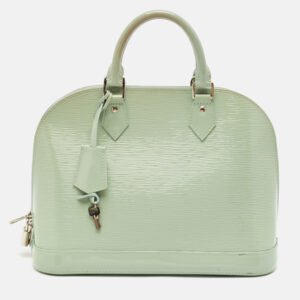 louis vuitton peppermint electric epi leather alma pm bag