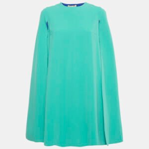 luxury-women-roksanda-used-clothes-p1191122-002.jpg roksanda blue two toned crepe cape short dress m