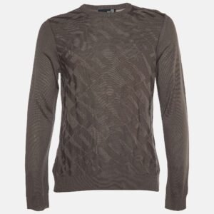 luxury-men-love-moschino-used-clothes-p1001110-003.jpg love moschino brown love pattern wool knit sweater l
