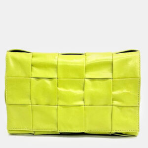 bottega veneta yellow leather cassette shoulder bag