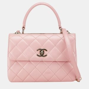 chanel pink lambskin matelasse trendy cc chain shoulder bag