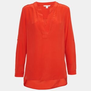 luxury-women-diane-von-furstenberg-used-clothes-p1078367-002.jpg diane von furstenberg red silk half placket blouse m