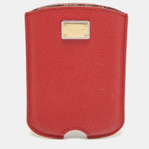 dolce & gabbana red leather blackberry cover