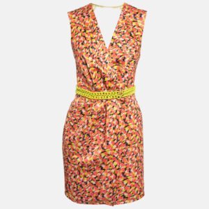 luxury-women-elisabetta-franchi-used-clothes-p1000697-001.jpg elisabetta franchi multicolor crepe detailed waist wrap mini dress m