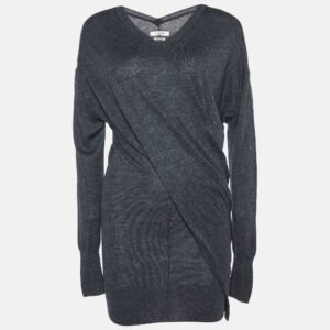 luxury-women-isabel-marant-etoile-used-clothes-p1004404-001.jpg isabel marant etoile grey wool blend draped mini dress xs