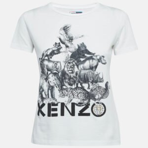 luxury-women-kenzo-used-clothes-p1002055-001.jpg kenzo white animal printed cotton knit t-shirt s