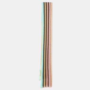 missoni multicolor striped wool knit stole