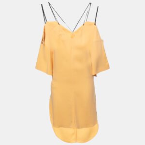 luxury-women-roland-mouret-used-clothes-p1002995-002.jpg roland mouret orange peach tie up waist short dress m