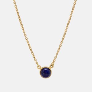 tiffany & co. elsa peretti lapis lazuli 18k yellow gold necklace